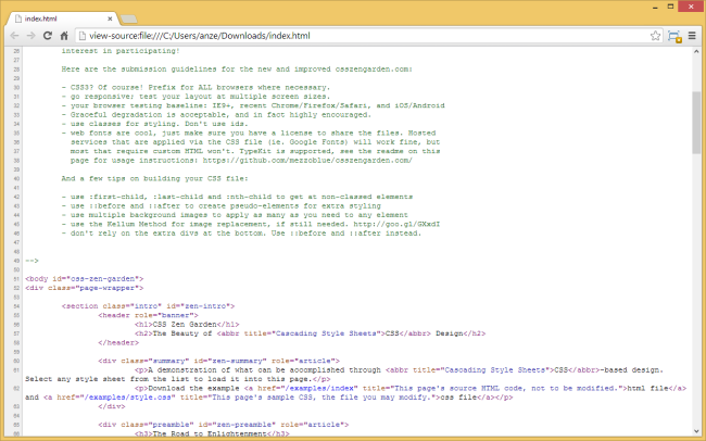 HTML code